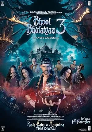 Bhool Bhulaiyaa 3 logo with Kartik Aaryan