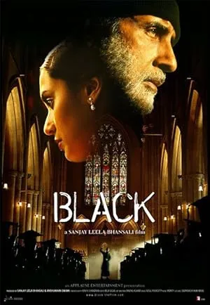 Black movie poster featuring Amitabh Bachchan and Rani Mukerji