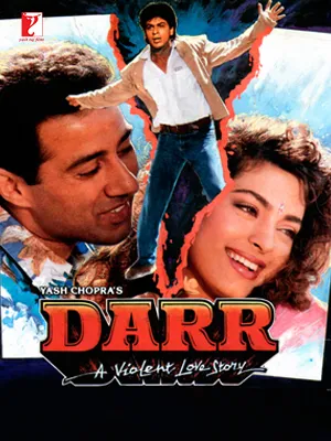 Darr movie poster featuring Shah Rukh Khan as Rahul
