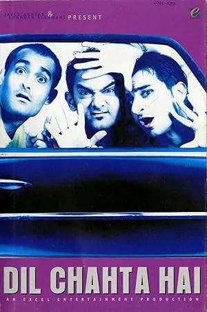 Dil Chahta Hai poster with Aamir Khan, Saif Ali Khan, Akshaye Khanna