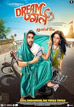 Dream Girl poster with Ayushmann Khurrana in a dual role
