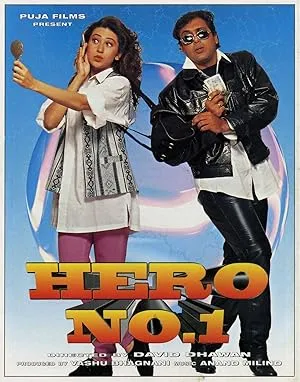 Hero No. 1 movie poster with Govinda and Karisma Kapoor