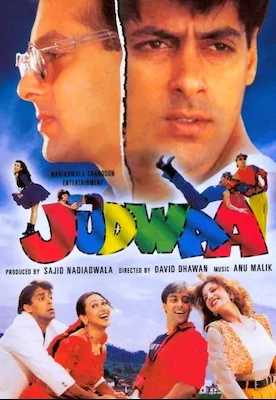 Judwaa poster with Salman Khan in a double role