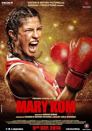 Mary Kom poster with Priyanka Chopra as the boxer