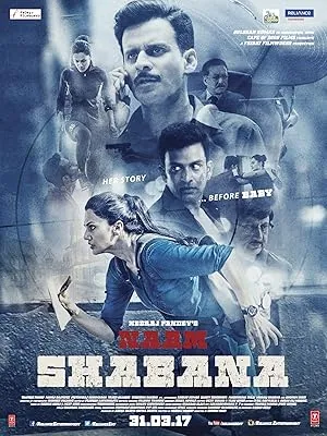 Naam Shabana poster featuring Taapsee Pannu in a tactical pose
