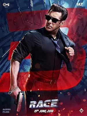 Race 3 movie poster featuring Salman Khan