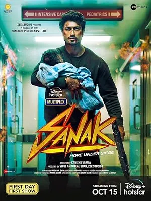 Sanak poster with Vidyut Jammwal in a hospital setting