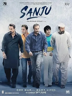 Sanju movie poster featuring Ranbir Kapoor