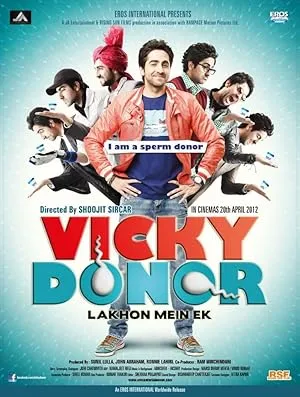Vicky Donor poster featuring Ayushmann Khurrana and Yami Gautam